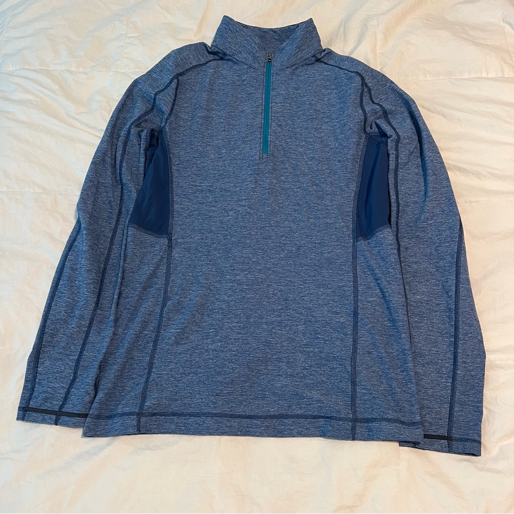 lululemon athletica Blue Quarter-Zip Jacket